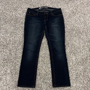 Bullhead Women's Straight Leg Jeans - Dark Blue